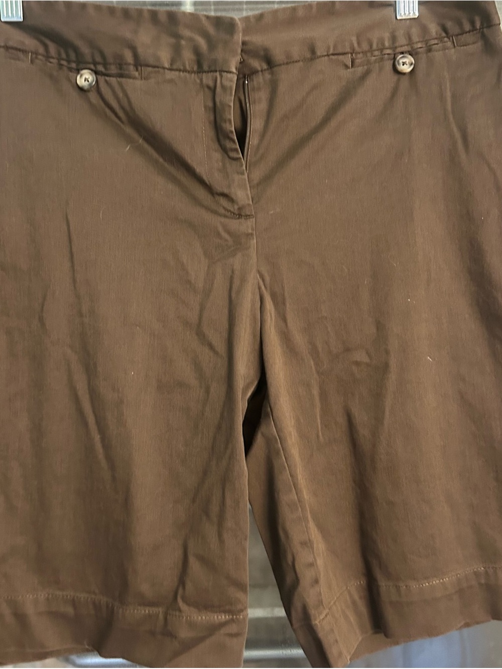 Ann Taylor Brown Dress Shorts - Smooth Solid Finish